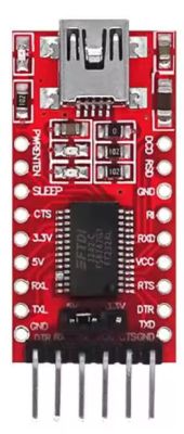 USB to UART converter module with FTDI chip and micro USB port