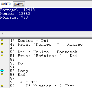 [Algorytm] Odliczanie czasu od określonej daty do chwili obecnej.