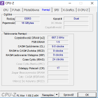 Kingston HyperX KHX1600C9D3/8G - 1333 zamiast 1600 - jak ustawić ręcznie w BIOS