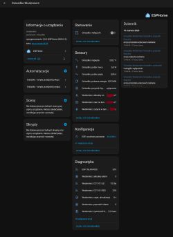 ESPHome Control Panel: Power Socket and Water Meter in Home Assistant Control panel of ESPHome integration with a power socket and water meter in Home Assistant.