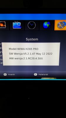Wiwa H.265 Pro: Komunikat po aktualizacji z pliku z Chomikuj, jak przywrócić poprawne działanie?