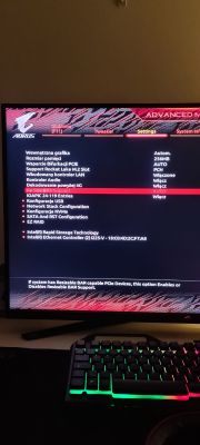 Nieaktywny Resizebar na RTX 3060 Ti i płycie głównej Aorus Ultra z490 po aktualizacji BIOS