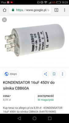 [DIY] Jak podłączyć silnik pralki 230V - czy potrzebny kondensator?