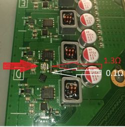 Xbox One 1540 MB: X903305-001 - Naprawa zwarcia, uszkodzony mosfet Q9D3, zastąpienie IRFHM8334TRPBF