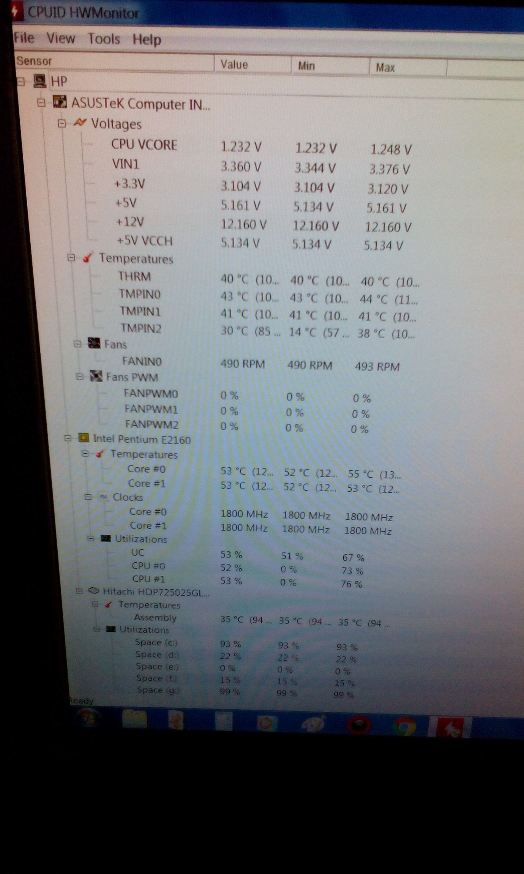 Komunikat Warning your CPU fan fail or speed too low