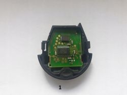 Wnętrze obudowy pilota kluczyka samochodowego z elektroniką