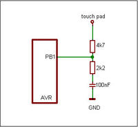 Jak zwiększyć czułość klawiatury pojemnościowej na Attiny2313 w BASCOM?