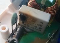 przetwornica DOMETIC smp 190-01 - spalony kondensator i termistor