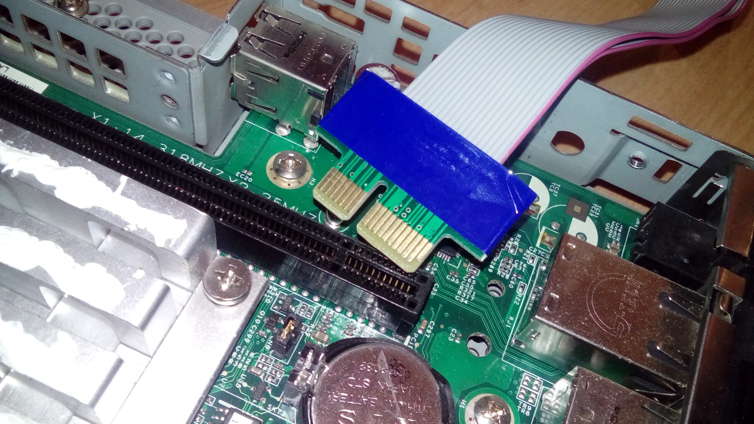 Terminal Thin Client T5730 - wpięcie karty USB3.0 PCIex1 do PCIex16