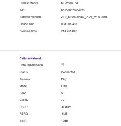 ZTE MF258K PRO Play – jak wymusić pasmo LTE, zredukować jitter i packet loss?