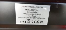 Identyfikacja układu scalonego w nagrzewnicy olejowej Diesel, model 538775971
