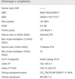 ZTE MF286: Skoki pingu z anteną Cybertech Dual LTE 17dBi MIMO 2x2 - przyczyny i rozwiązania