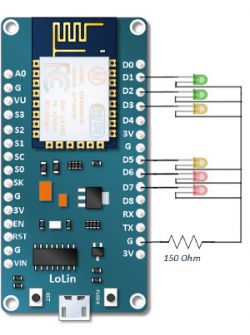 Sygnalizator smogu - ESP8266 + OLED