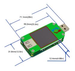 Tester model: UM24C with graphic display and Bluetooth interface Tester model: UM24C with graphic display and Bluetooth interface