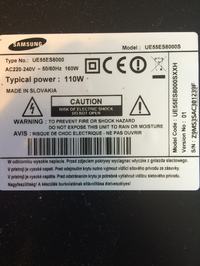 Samsung Smart Tv UE55ES8000 pionowe paski na ekranie Samsung Smart Tv UE55ES8000 pionowe paski na ekranie