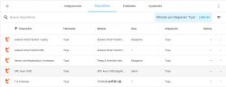 Device list in the Tuya integration interface