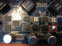 Asus ml 94v-0 - Identyfikacja elementów BSC079N03S G i PD2 na karcie graficznej