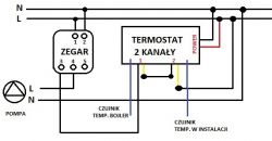 Sterowanie pomp± C.W.U. schemat/podlaczenie Sterowanie pomp± C.W.U. schemat/podlaczenie