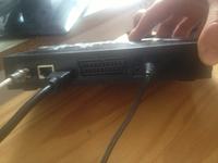 Połączenie kina domowego, laptopa, dekodera + TV