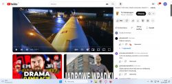 Zrzut ekranu z YouTube, z filmikiem po lewej i komentarzami po prawej.