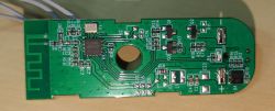Top View of PCB with Sensor from Aliexpress PCB with electronic components and circuitry.