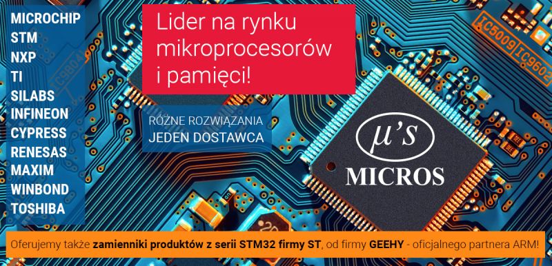Szeroka oferta mikrokontrolerów do różnych zastosowań - Micros
