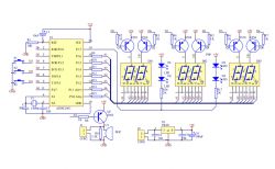 Elektroniczny zegar na wyświetlaczach LED z sekundnikiem i alarmem Elektroniczny zegar na wyświetlaczach LED z sekundnikiem i alarmem