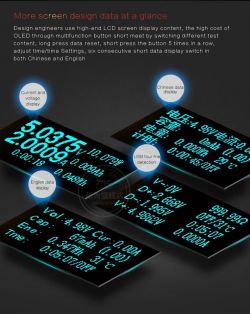 Tester USB dokładny 5 cyfrowy z wyświetlaczem OLED