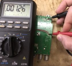 Measuring resistance on a PCB using a digital multimeter