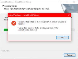 Starsza gra Juiced - Do uruchomienia jej max 2GB RAM - taki błąd gry.