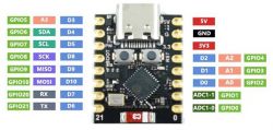 ESP32 C3 module with pin layout