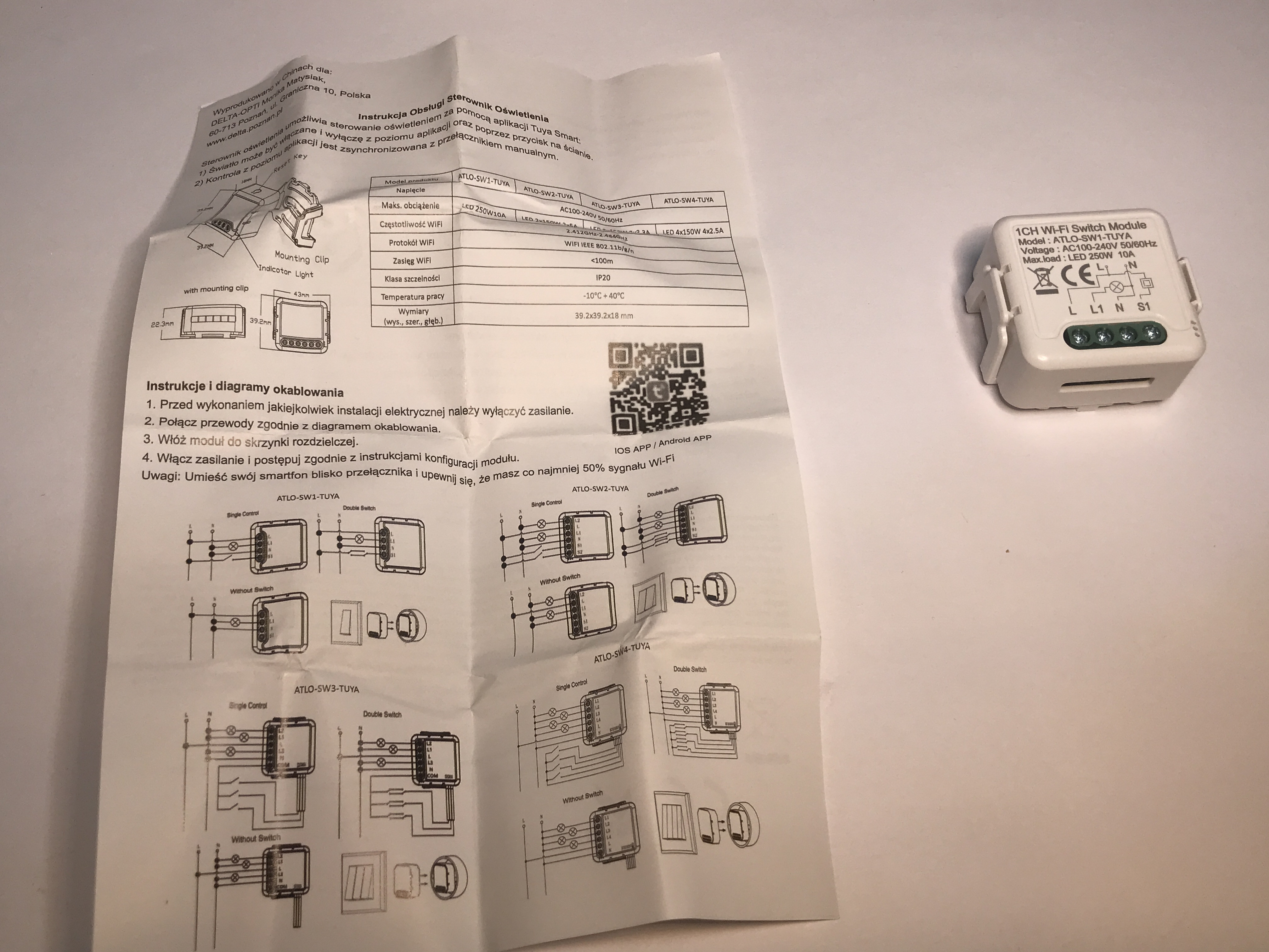 Sw1 Relay Which WiFi controlled relay module for Home Assistant? ATLO-SW1-TUYA