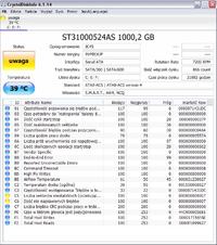 Prośba o analize wyników z programu CrystalDiskInfo