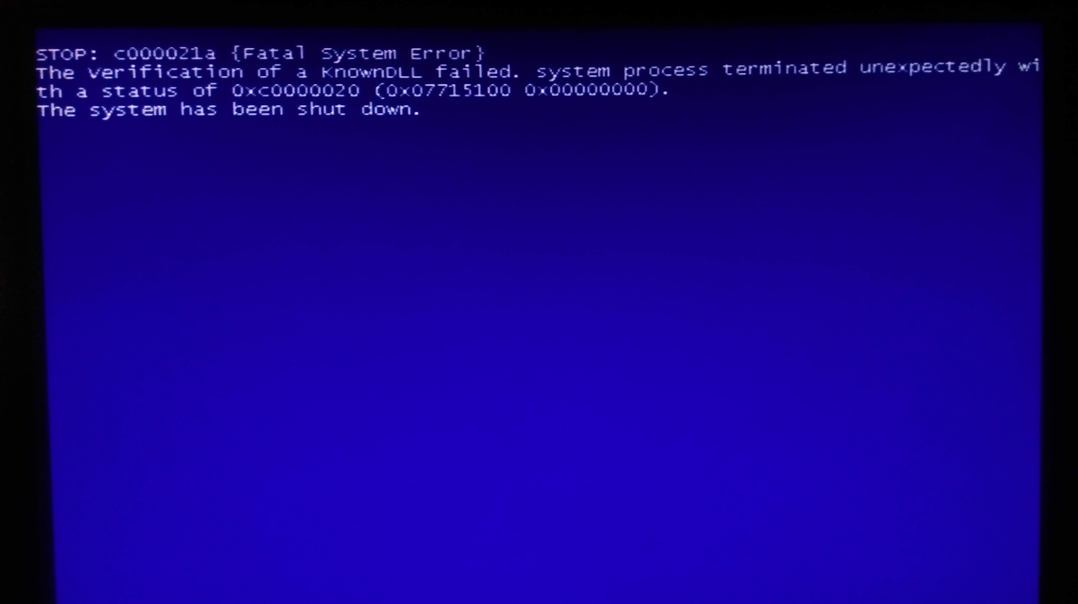 Сигнатура проблемы bluescreen windows 7