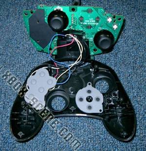 Modyfikacja XBOX'a - diody LED dla joysticków - część II