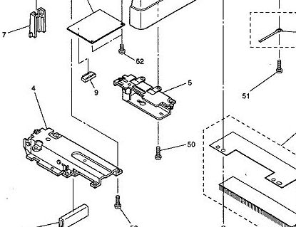 Toshiba 2860 i podajnik MR3006E parts catalog.