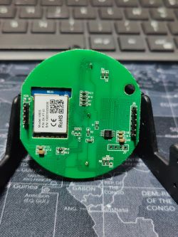 Printed Circuit Board with WB3S Module Printed circuit board with WB3S module and electronic components.