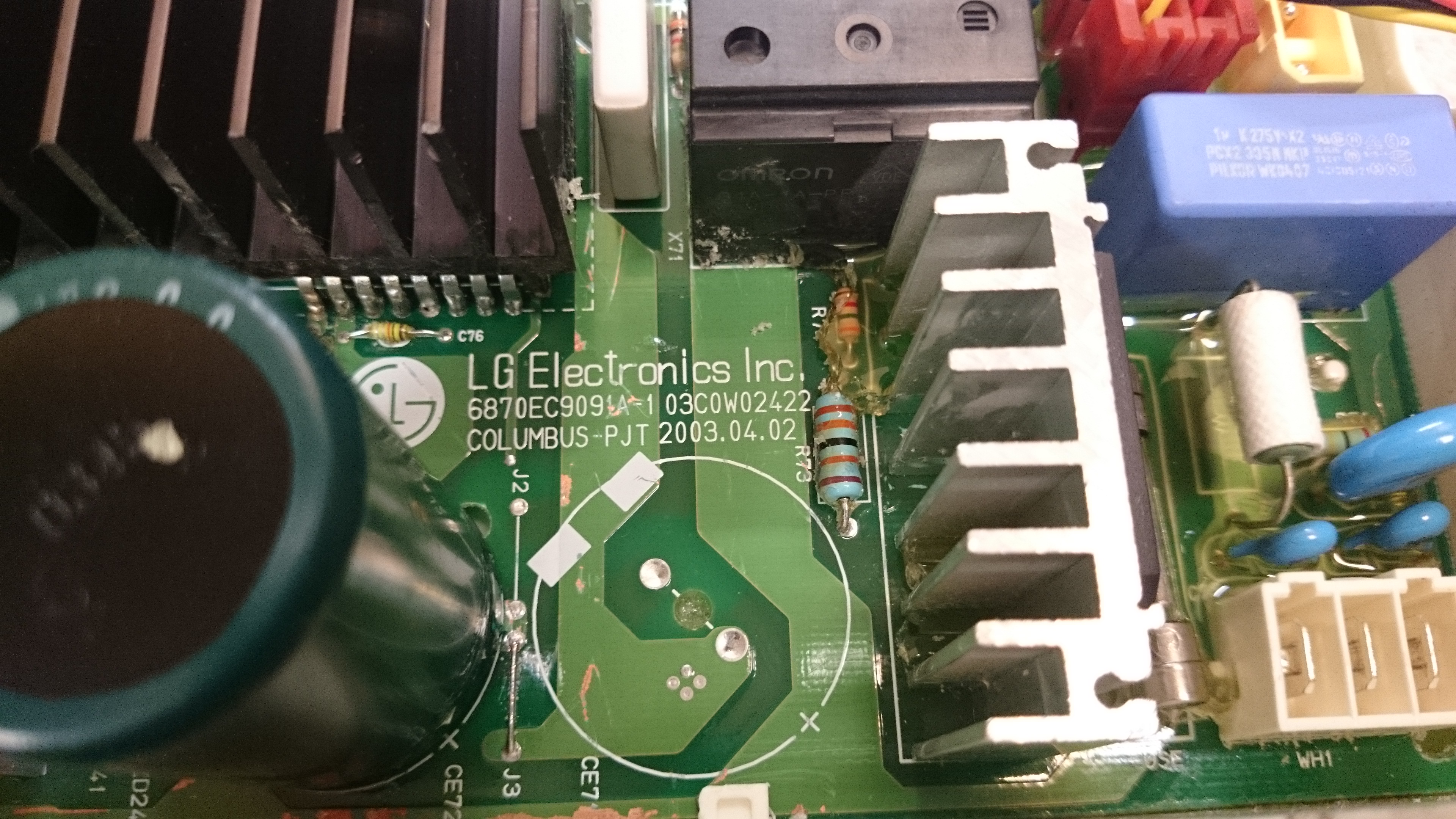 Pralka LG WD12210BD Błąd "LE" i brak jednej fazy