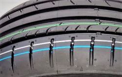Opony przechowywane na prost