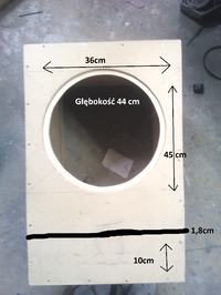 Subwoofer aktywny GDN 30/140 - Jaka rura BR i gdzie ?