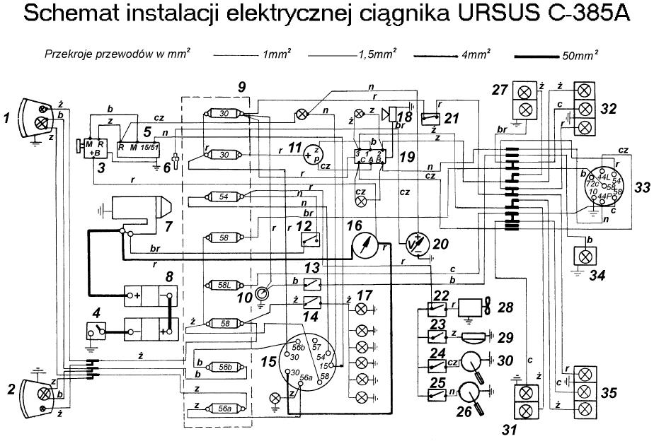 ursus c 385, brak ładowania elektroda.pl