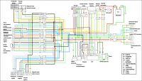 Barton Falcon 2T Scooter: Ignition Lock & Electrical Wiring Diagram with Relay Connections