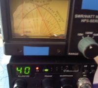 Uniden 520 - Niska moc nadawania z anteną Sirio AS-100 na magnesie