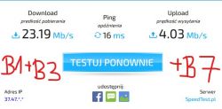 Huawei B818 + CyberTech antena zewnętrzna: Słaby sygnał na pasmach B3 i B1 - Orange