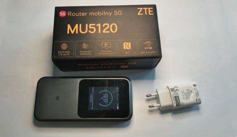 ZTE MU5120 - wydajny router mobilny 5G na każdą podróż. Prezentacja, testy, pomiary