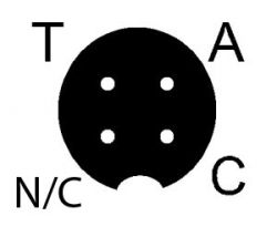 Przelutowanie wtyku mikrofonowego DM 452 do radia KPO DX 5000 - schemat styków