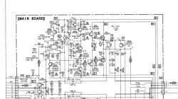 Fragment schematu wzmacniacza Sony TA-F455R z zaznaczonymi rezystorami bezpiecznikowymi FUSE