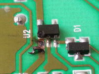 Waga CAS SW-1 - identyfikacja uszkodzonego układu U2 (4CMX) po przepięciu