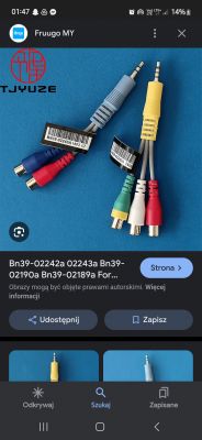 Złącza i adaptery AV z wtykami typu RCA oraz 3,5 mm