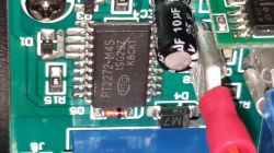 Podłączenie zamiennika pilota do maszyny KAM atmosphere KSM DMX 2000 - wymiana anteny KL320A